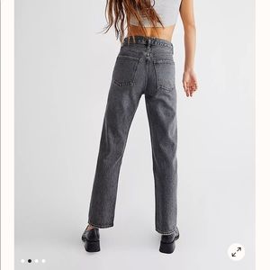 AGOLDE 90’s pinch waist jeans straight leg Anthropologie free people 28